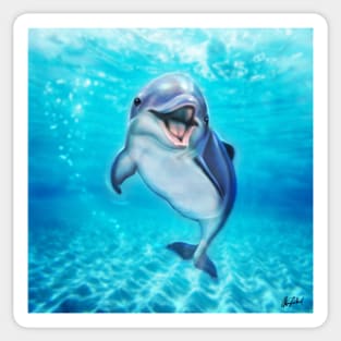 Smiling dolphin Sticker
